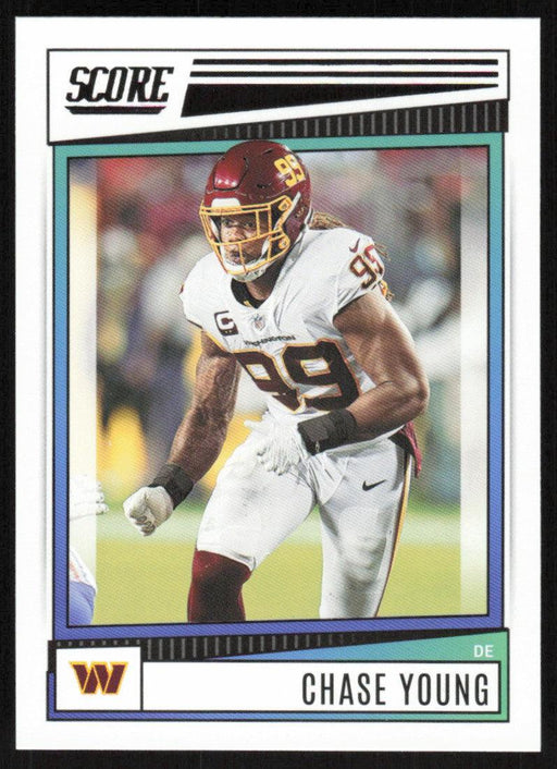 Chase Young 2022 Panini Score Football # 258 Base Washington Commanders - Collectible Craze America