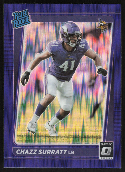 Chazz Surratt 2021 Donruss Optic Rated Rookie # 280 RC Purple Shock Minnesota Vikings - Collectible Craze America