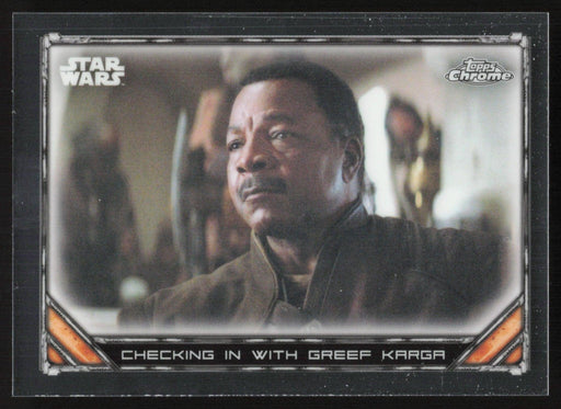 Checking in with Greef Karga 2022 Topps Chrome Star Wars Mandalorian # S1-2 - Collectible Craze America