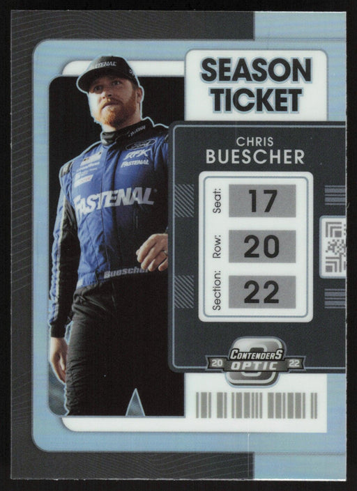 Chris Buescher 2022 Panini Chronicles Racing Contenders Optic # 1 Silver Prizm - Collectible Craze America