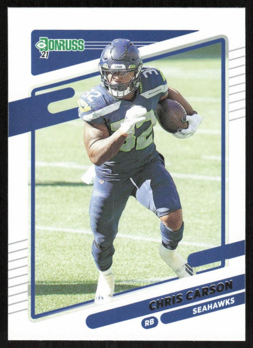 Chris Carson 2021 Donruss Football # 30 Seattle Seahawks Base - Collectible Craze America