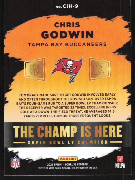 Chris Godwin 2021 Donruss Champ Is Here # CIH-9 Tampa Bay Buccaneers - Collectible Craze America