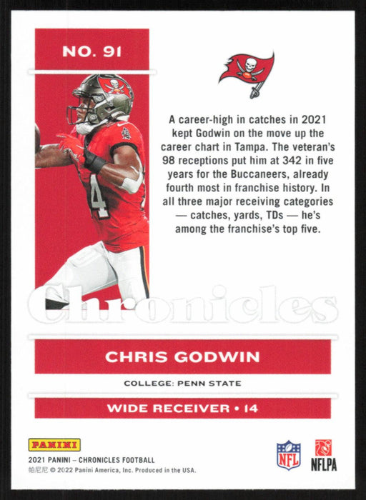 Chris Godwin 2021 Panini Chronicles # 91 Pink Tampa Bay Buccaneers - Collectible Craze America