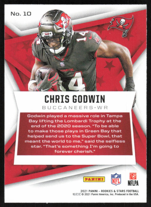 Chris Godwin 2021 Panini Rookie & Stars # 10 Red Tampa Bay Buccaneers - Collectible Craze America