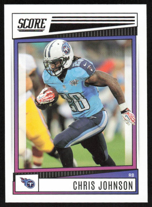 Chris Johnson 2022 Panini Score Football # 36 Base Tennessee Titans - Collectible Craze America