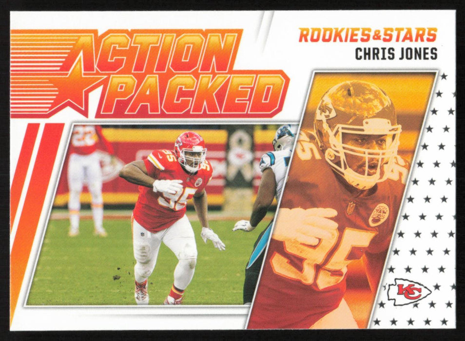 Chris Jones 2021 Panini Rookie & Stars # AP-29 Action Packed Kansas City Chiefs - Collectible Craze America