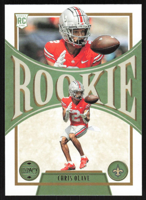 Chris Olave 2022 Panini Legacy Rookie # 154 RC New Orleans Saints Base - Collectible Craze America