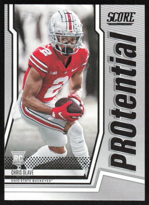 Chris Olave 2022 Panini Score Football # P-CO RC PROtential Ohio State Buckeyes - Collectible Craze America