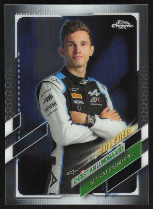 Christian Lundgaard 2021 Topps Chrome Formula 1 # 79 F2 - Art Grand Prix - Collectible Craze America