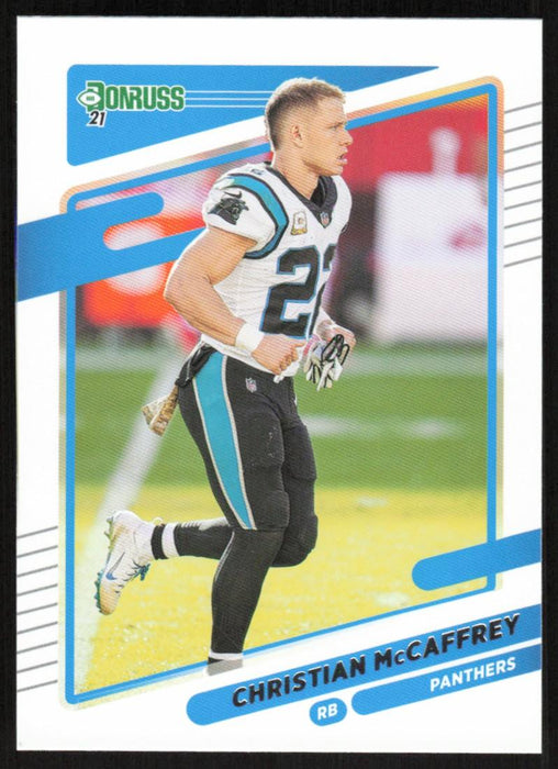 Christian McCaffrey 2021 Donruss Football # 219 Carolina Panthers Image Variation Base - Collectible Craze America