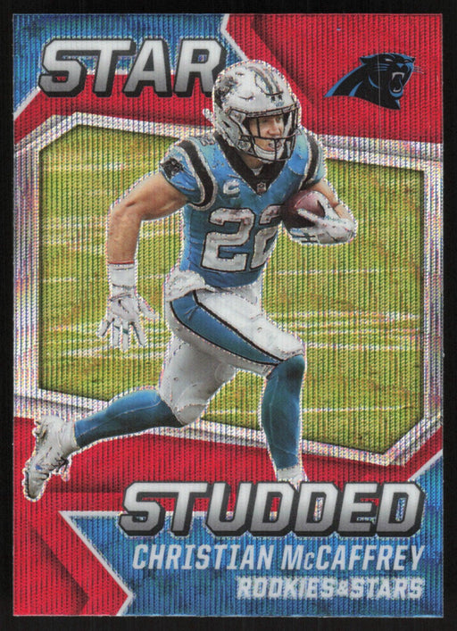 Christian McCaffrey 2021 Panini Rookies & Stars # SS-1 Star Studded Red Wave Carolina Panthers - Collectible Craze America