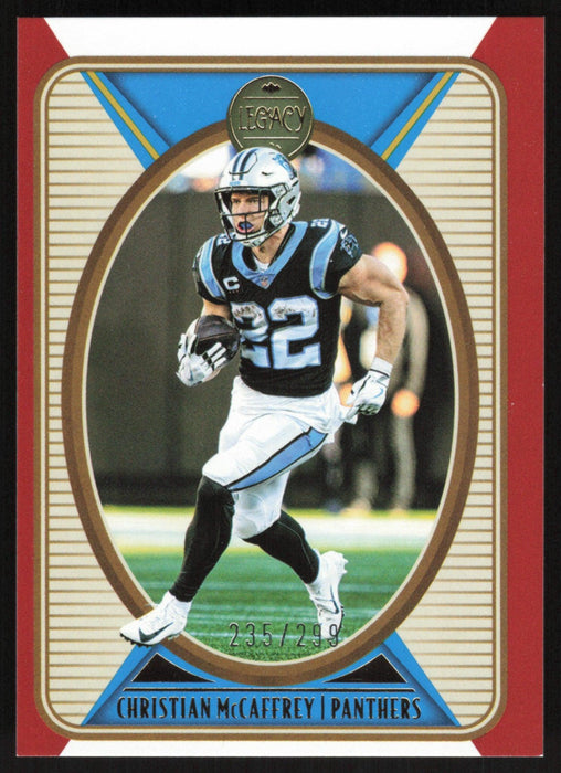 Christian McCaffrey 2022 Panini Legacy # 12 Red 235/299 Carolina Panthers - Collectible Craze America