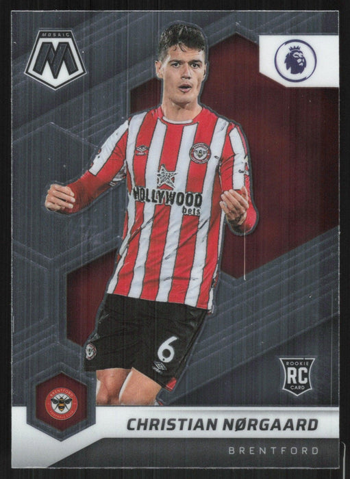 Christian Norgaard 2021 Panini Mosaic Premier League # 75 RC Brentford Base - Collectible Craze America