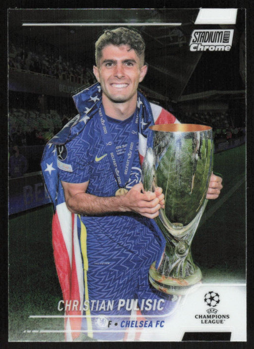 Christian Pulisic 2021 Topps Stadium Club Chrome UEFA Champions League # 85 Chelsea FC Base - Collectible Craze America