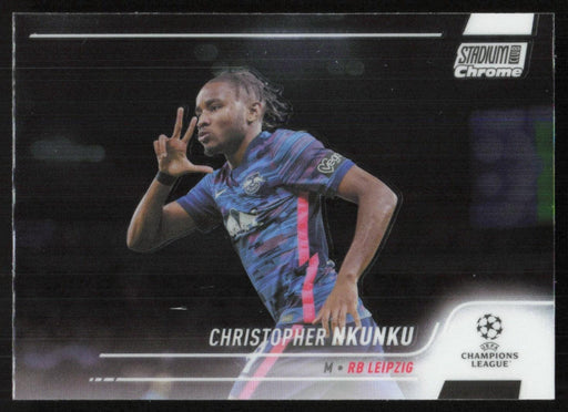 Christopher Nkunku 2021 Topps Stadium Club Chrome UEFA Champions League # 77 RB Leipzig Base - Collectible Craze America