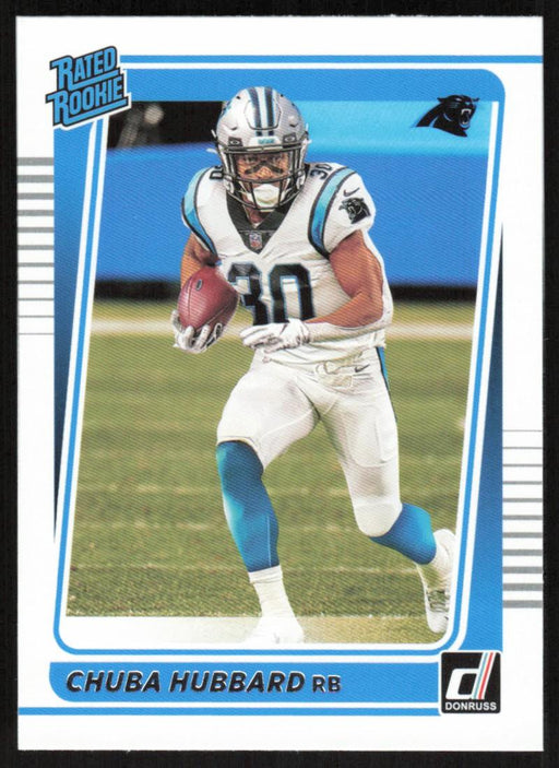 Chuba Hubbard 2021 Donruss Football # 287 RC Carolina Panthers Rated Rookie Base - Collectible Craze America