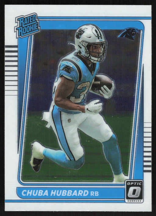 Chuba Hubbard 2021 Donruss Optic Rated Rooke # 225 RC Carolina Panthers Base - Collectible Craze America