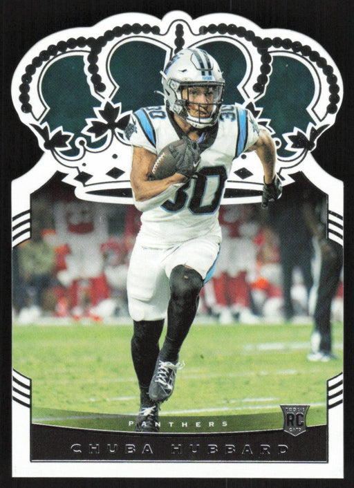 Chuba Hubbard 2021 Panini Chronicles Crown Royale Rookies # CR-19 RC Die-Cut Carolina Panthers - Collectible Craze America