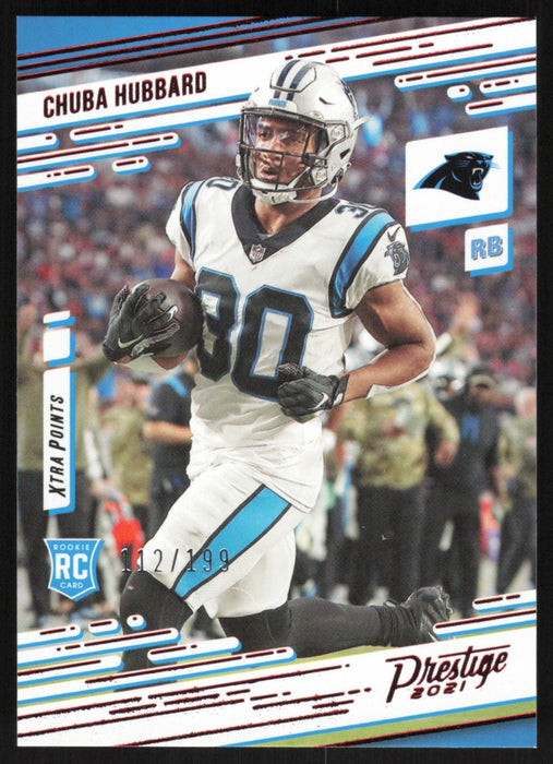 Chuba Hubbard 2021 Panini Chronicles Prestige # 241 RC Red 112/199 Carolina Panthers - Collectible Craze America