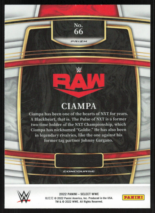 Ciampa 2022 Panini Select WWE # 66 Concourse Silver Prizm Raw - Collectible Craze America