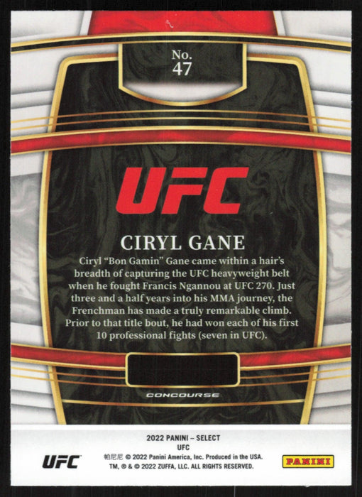 Ciryl Gane 2022 Panini Select UFC # 47 Concourse - Collectible Craze America
