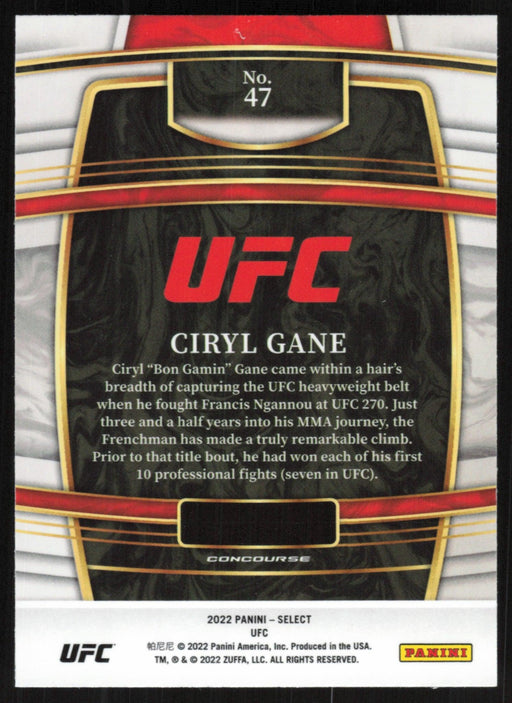 Ciryl Gane 2022 Panini Select UFC # 47 Concourse - Collectible Craze America
