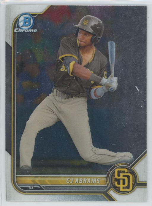 CJ Abrams 2022 Bowman Chrome Prospects # BCP-9 San Diego Padres - Collectible Craze America