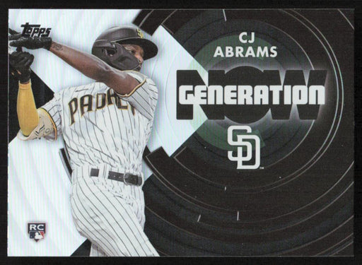 CJ Abrams 2022 Topps Update Generation Now # GN-63 RC San Diego Padres - Collectible Craze America