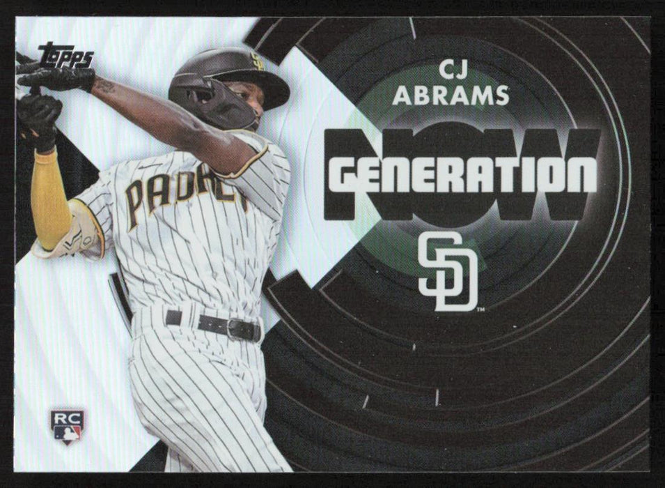 CJ Abrams 2022 Topps Update Generation Now # GN-63 RC San Diego Padres - Collectible Craze America