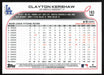 Clayton Kershaw 2022 Topps Chrome Baseball # 183 Los Angeles Dodgers Base - Collectible Craze America