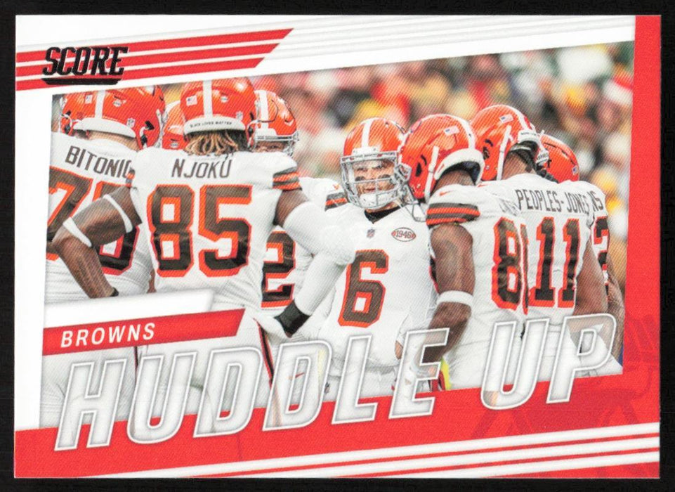 Cleveland Browns 2022 Panini Score Football # HU-CLE Huddle Up Cleveland Browns - Collectible Craze America