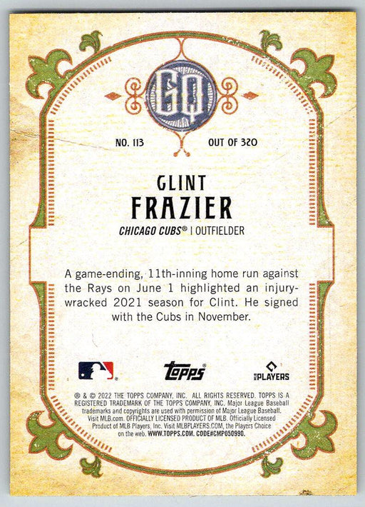 Clint Frazier 2022 Topps Gypsy Queen # 113 Chicago Cubs - Collectible Craze America