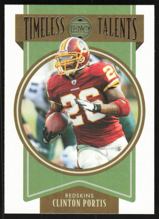 Clinton Portis 2022 Panini Legacy Timeless Talents # TT-12 Washington Redskins - Collectible Craze America