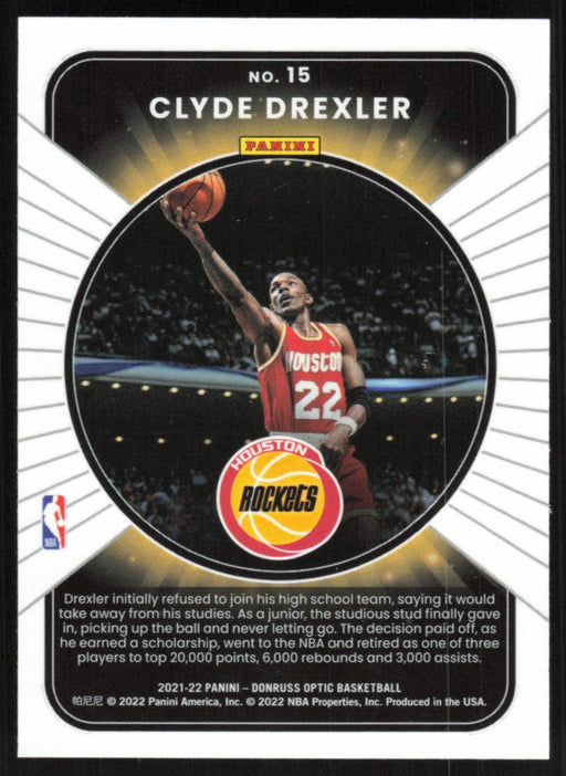 Clyde Drexler 2021 Panini Donruss Optic # 15 Winner Stays Portland Trail Blazers - Collectible Craze America