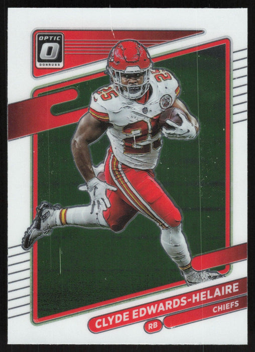 Clyde Edwards-Helaire 2021 Donruss Optic # 35 Kansas City Chiefs Base - Collectible Craze America