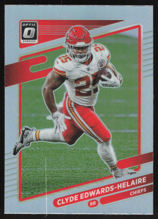 Clyde Edwards-Helaire 2021 Donruss Optic # 35 Silver Prizm Kansas City Chiefs - Collectible Craze America