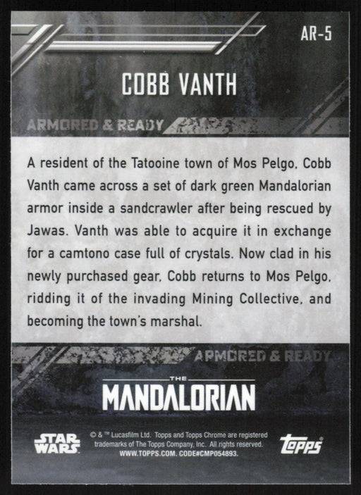 Cobb Vanth 2022 Topps Chrome Star Wars Mandalorian # AR-5 - Collectible Craze America