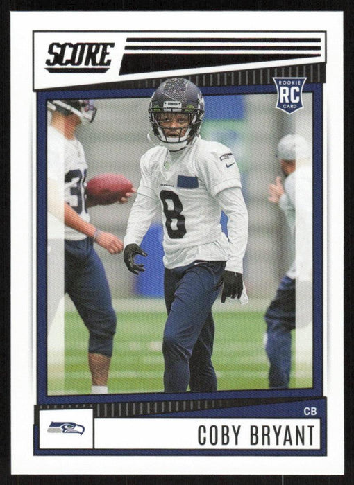 Coby Bryant 2022 Panini Score Football # 363 RC Base Seattle Seahawks - Collectible Craze America