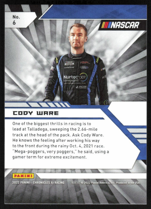 Cody Ware 2022 Panini Chronicles Racing Xr # 6 - Collectible Craze America