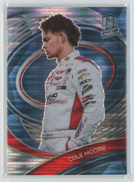 Cole Moore 2022 Panini Chronicles Racing Spectra # 2 Celestial Blue Prizm 1/99 - Collectible Craze America