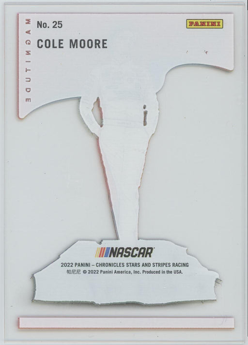 Cole Moore 2022 Panini Chronicles Racing Stars and Stripes Magnitude # 25 - Collectible Craze America