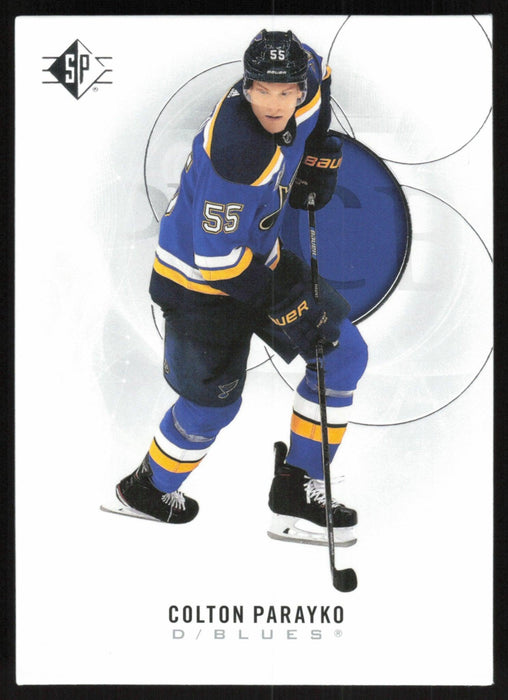 Colton Parayko 2020 SP Hockey # 45 St. Louis Blues - Collectible Craze America