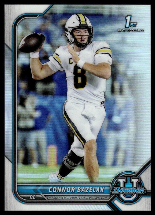 Connor Bazelak 2021 Bowman University Football # 84 1st Refractor Missouri Tigers - Collectible Craze America