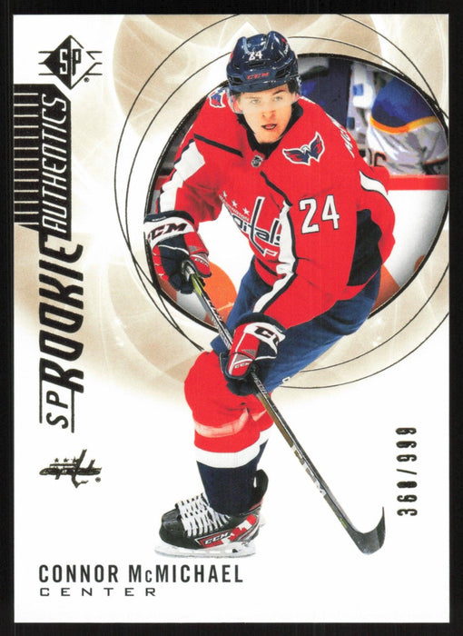 Connor McMichael 2020 SP Hockey Rookie Autentics # 127 RC Gold 368/999 Washington Capitals - Collectible Craze America