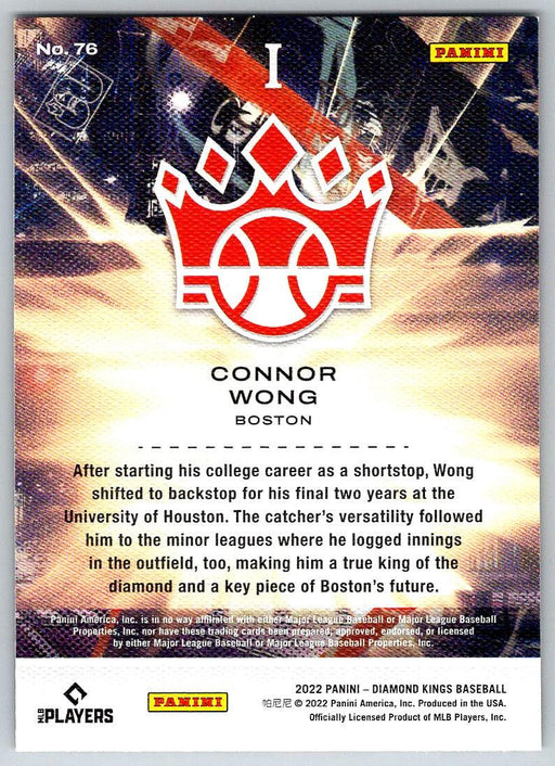 Connor Wong 2022 Panini Diamond Kings # 76 RC Boston Red Sox - Collectible Craze America