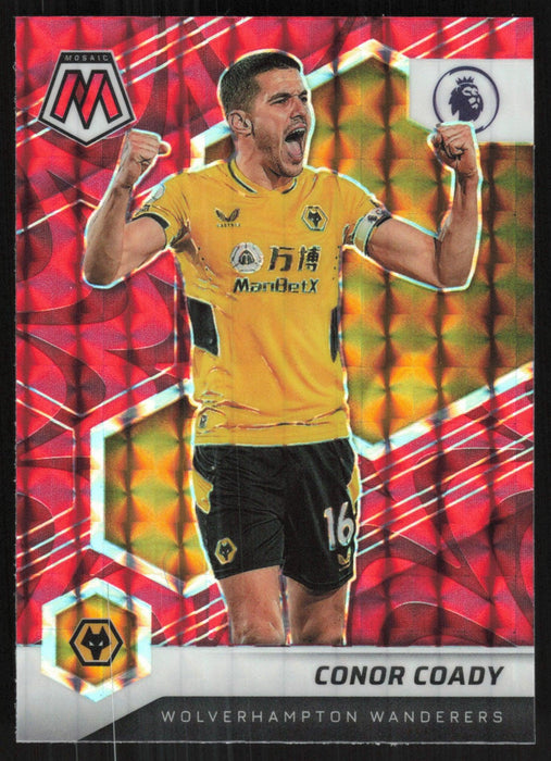 Conor Coady 2021 Panini Mosaic Premier League # 51 Red Prizm Wolverhampton Wanderers - Collectible Craze America