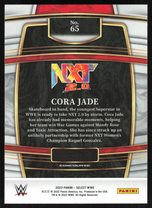 Cora Jade 2022 Panini Select WWE # 65 RC NXT 2.0 Concourse Base - Collectible Craze America