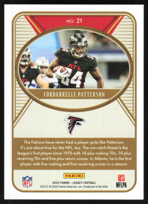 Cordarrelle Patterson 2022 Panini Legacy Football Base # 21 Atlanta Falcons - Collectible Craze America