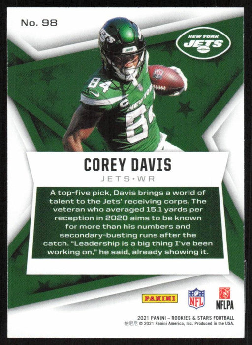Corey Davis 2021 Panini Rookies & Stars # 98 New York Jets Base - Collectible Craze America