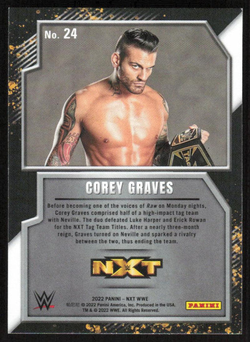 Corey Graves 2022 Panini WWE NXT # 24 NXT Gold Silver NXT - Collectible Craze America